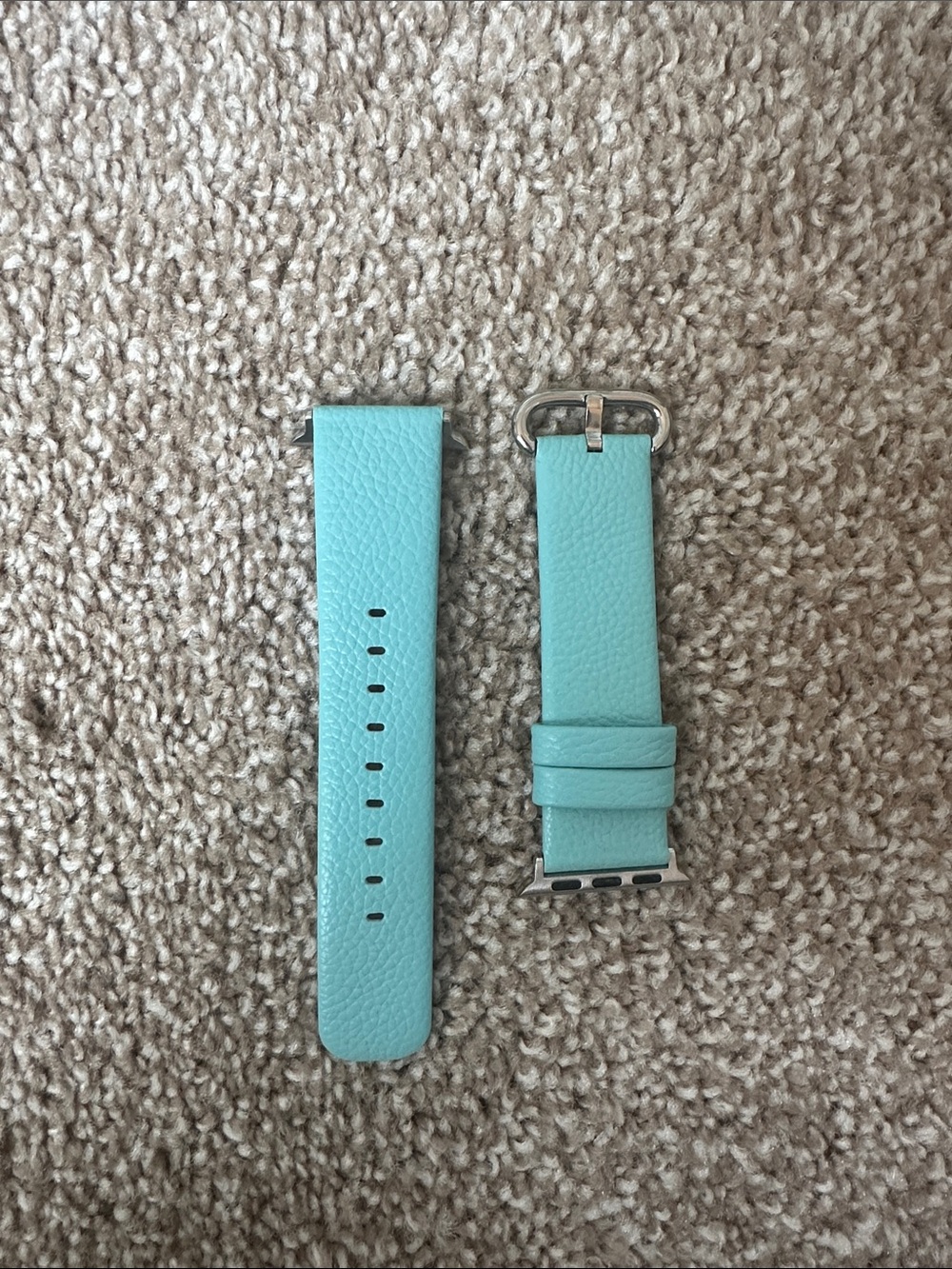 Turquoise Leather Apple Watch Band